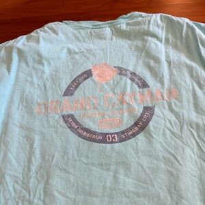Comfort Wash Grand Cayman Islands 7 Mile Beach Men’s T-shirt XXL Ringspun Cotton